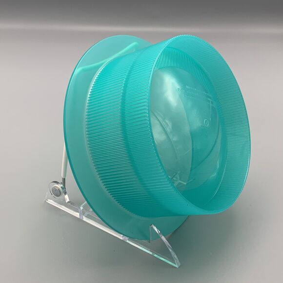 Vtg 6.5" Tupperware Microwavable Acrylic Hard Plastic Dip Soup Bowl Aqua 2875A-2 - Picture 1 of 9